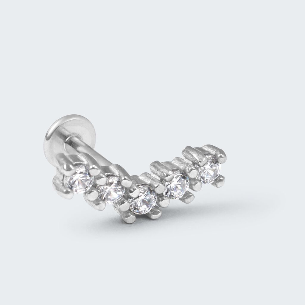 Piercing Orecchio Helix Conch Lady Code Acciaio Cristallo - Piercing Orecchio Donna | Stroili