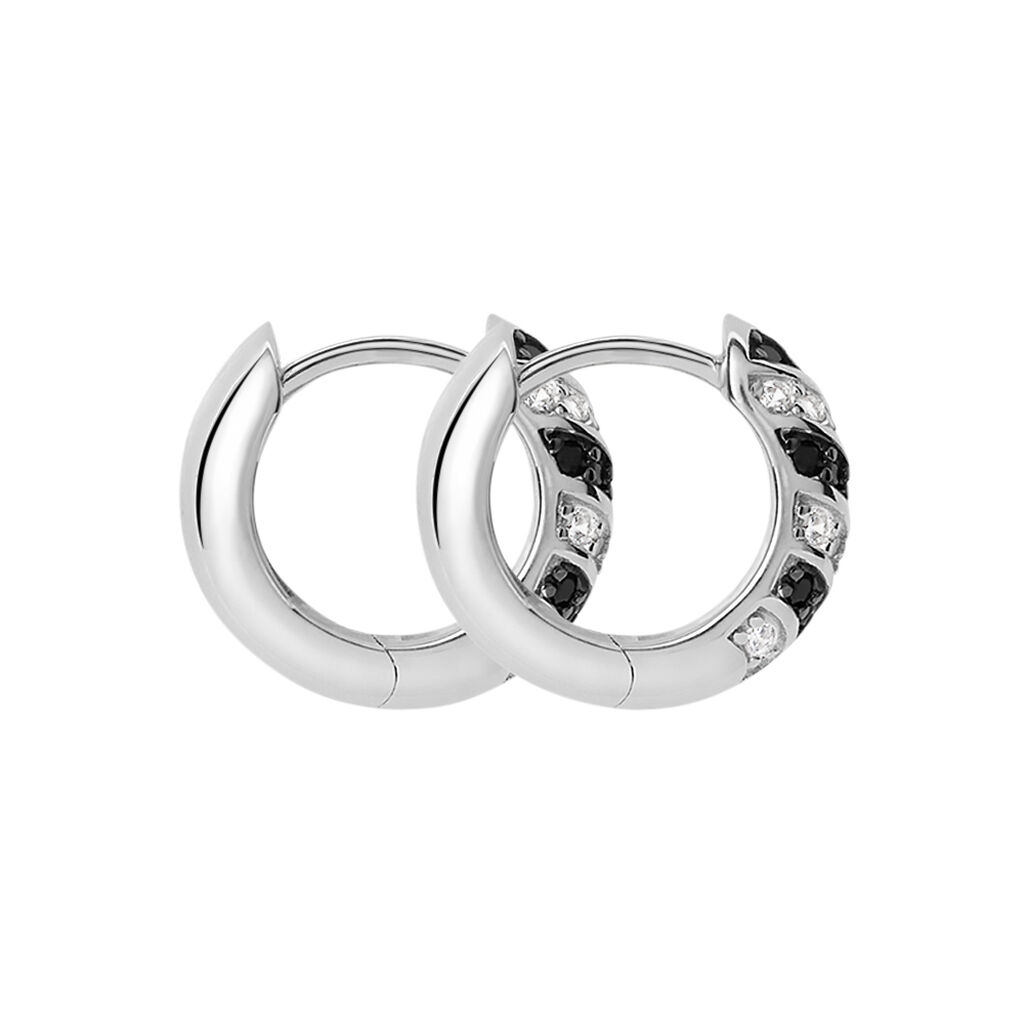 Orecchini A Cerchio Silver Shine Argento Rodiato Cubic Zirconia - Orecchini a Cerchio Donna | Stroili