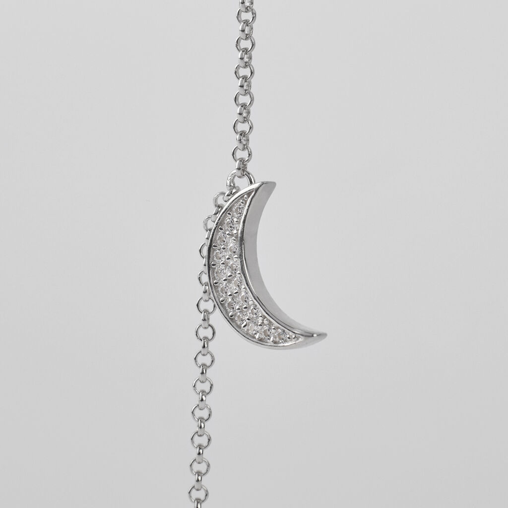 Collana Silver Moments Argento Bicolore Bianco / Rosa Cubic Zirconia - Collane Donna | Stroili