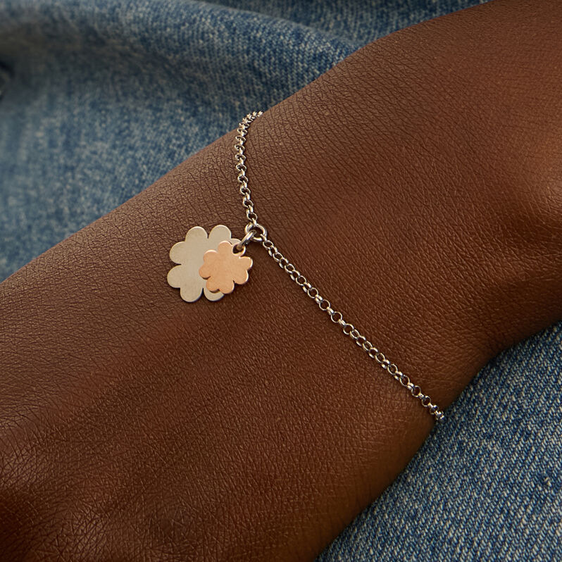 Bracciale Silver Collection Argento Bicolore Bianco / Rosa - Bracciali Donna | Stroili