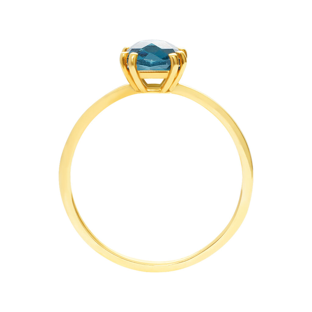 Anello Solitario Amélie Oro Giallo Topazio - Anelli con Pietre Donna | Stroili