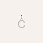 Pendente Po&egrave;me Oro Bianco Cubic Zirconia