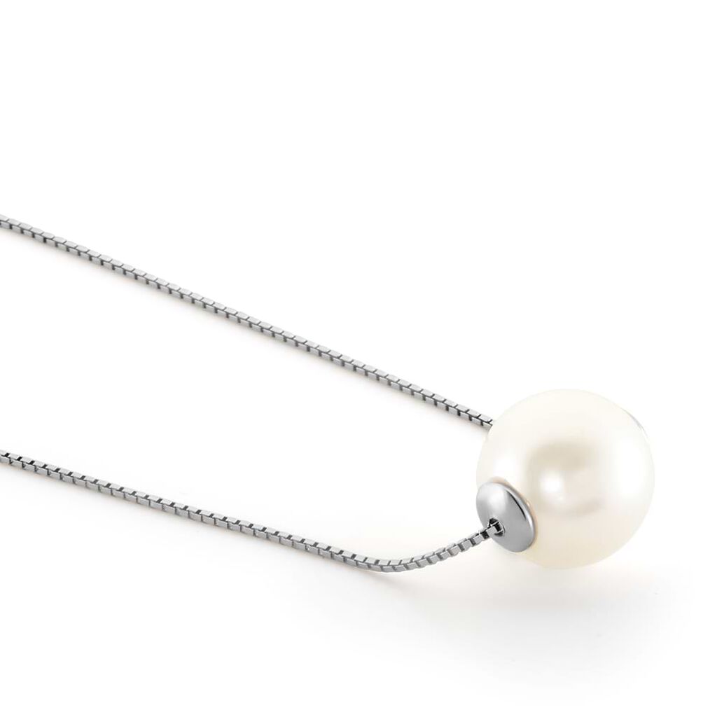 Collana Silver Pearls Argento Rodiato Perla sintentica