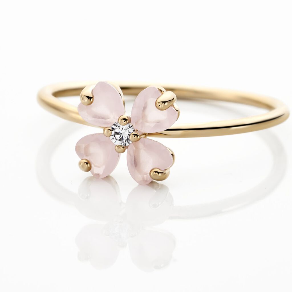 Anello Golden Dream Placcato Oro Giallo Vetro Cubic Zirconia