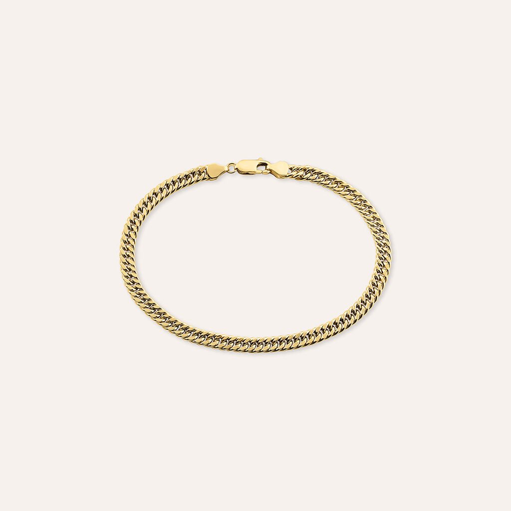 Bracciale Catena Oro Uomo Oro Giallo