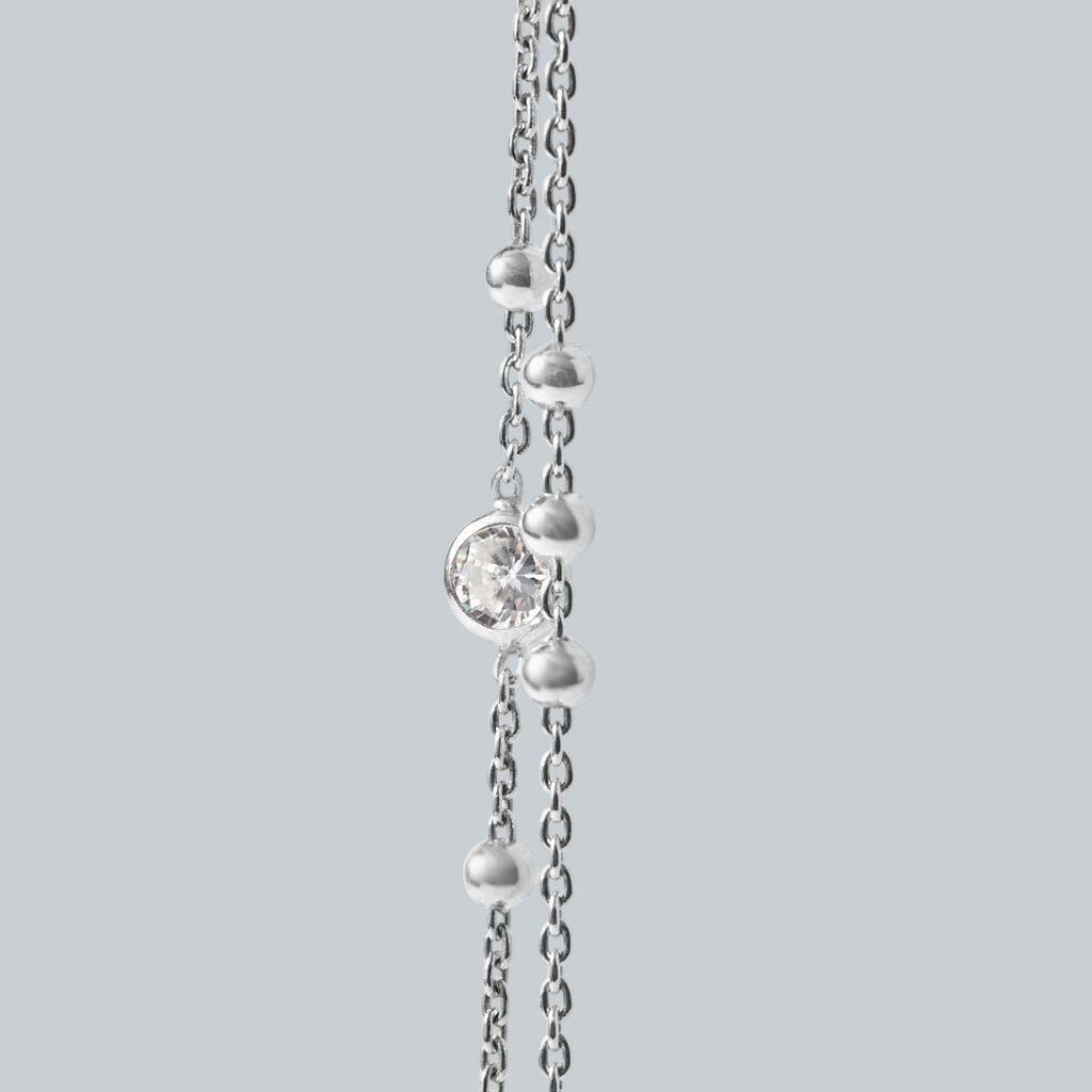 Collana Silver Elegance Argento Rodiato Cubic Zirconia - Collane Donna | Stroili