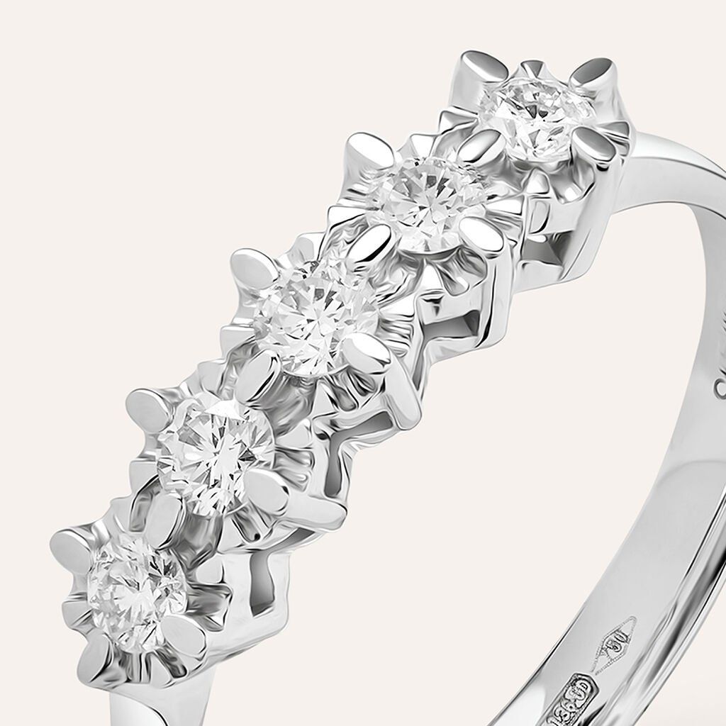 Anello Riviere Diamazing Oro Bianco - Anelli Riviere Donna | Stroili