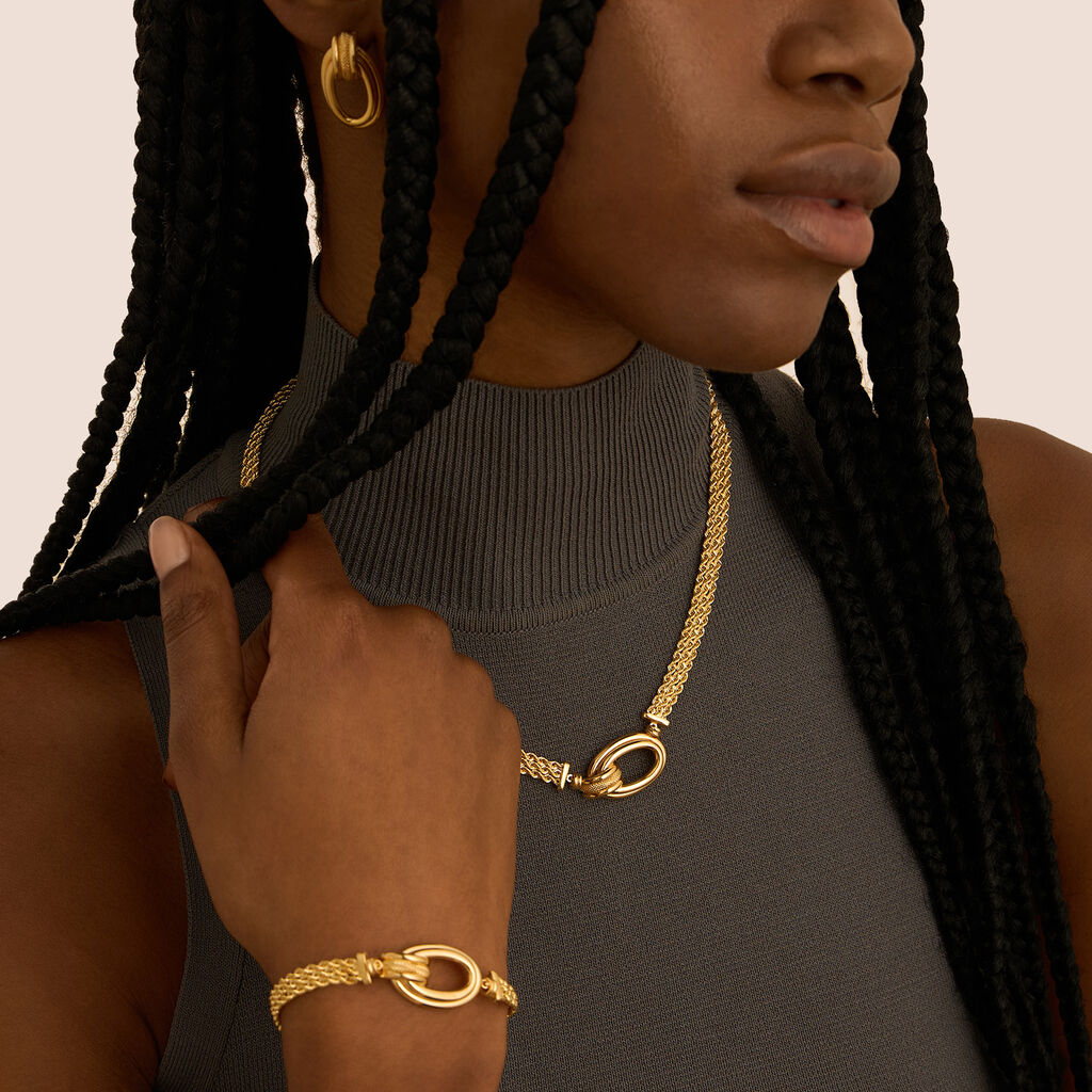 Orecchini Lobo Gold Essence Oro Giallo - Orecchini a Lobo Donna | Stroili