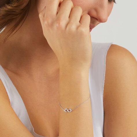 Bracciale Claire Oro Bianco Cubic Zirconia - Bracciali Amicizia Donna | Stroili