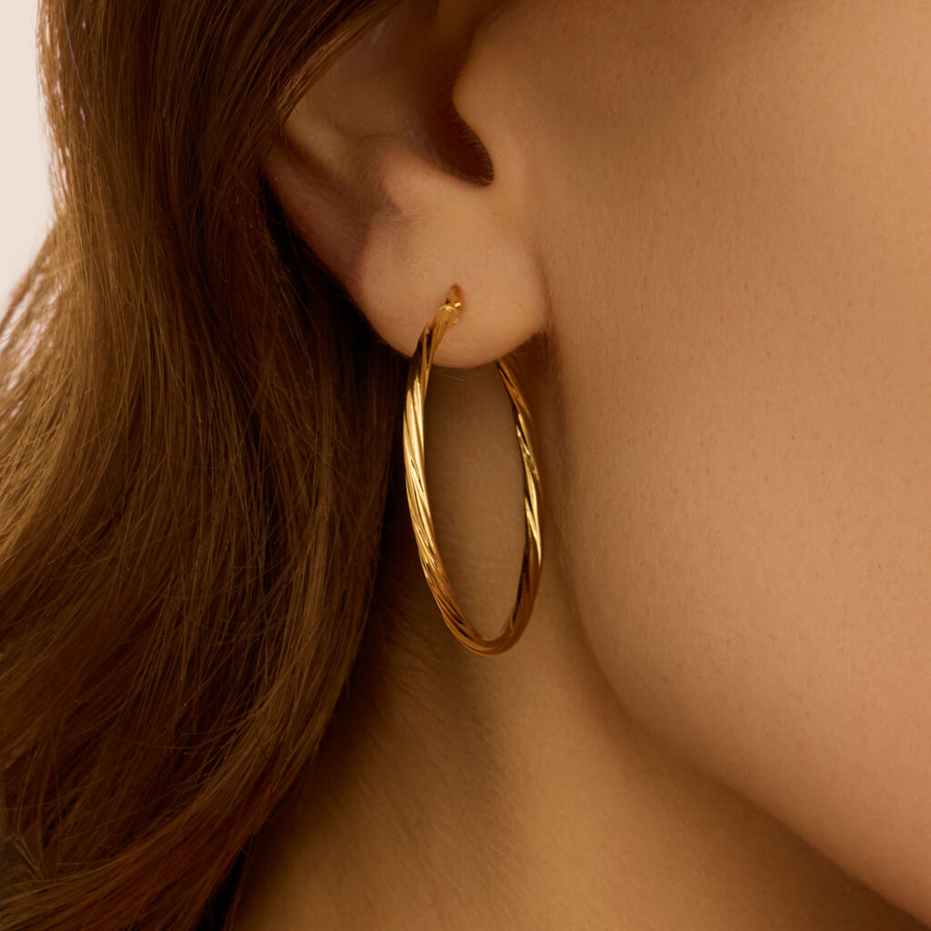 Orecchini A Cerchio Toujours Oro Giallo - Orecchini a Cerchio Donna | Stroili