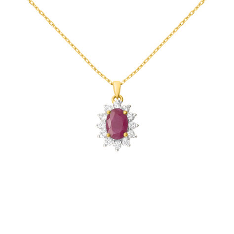 Collana Charlotte Oro Giallo Rubino Diamante - Collane Donna | Stroili