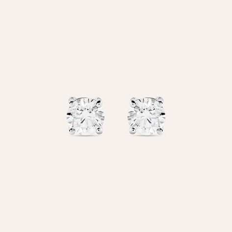 Orecchini Lobo Punto Luce Grace Oro Bianco Diamante - Orecchini a Lobo Donna | Stroili