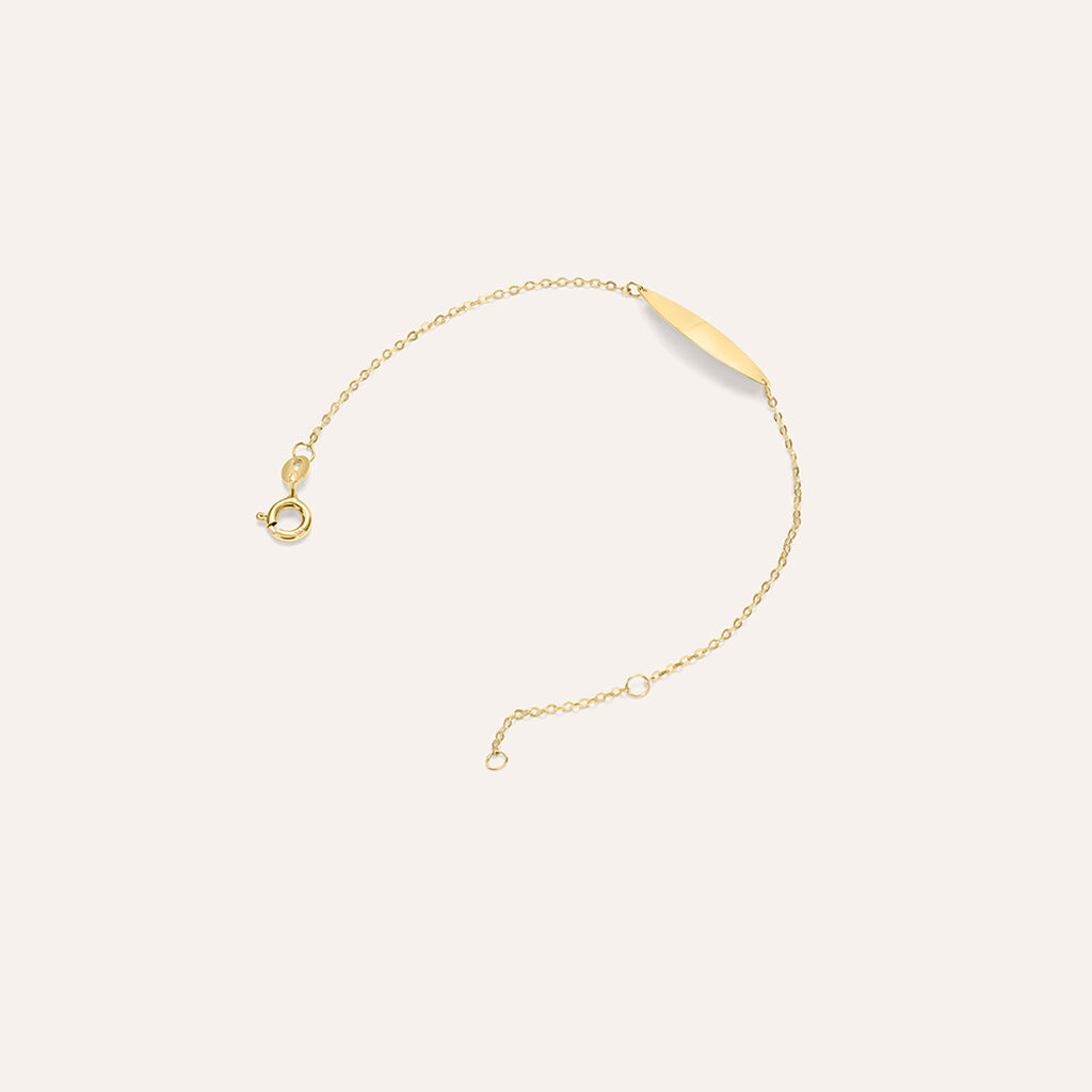 Bracciale Con Targhetta Holy Oro Giallo - Bracciali con Incisione Bambino | Stroili
