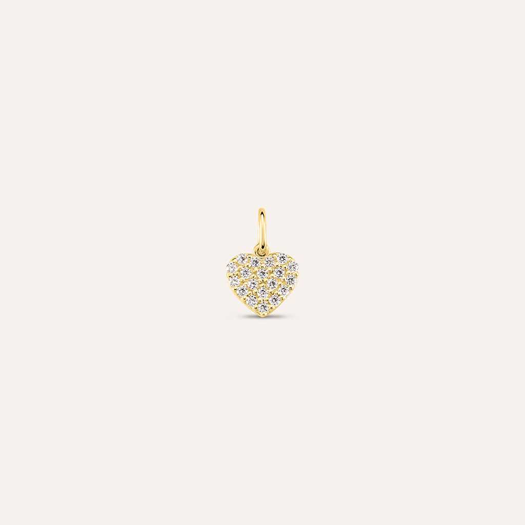 Pendente Po&egrave;me Oro Giallo Cubic Zirconia