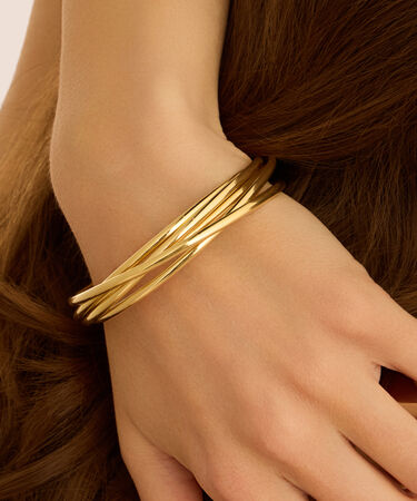 Bangle Silver Collection Argento Dorato