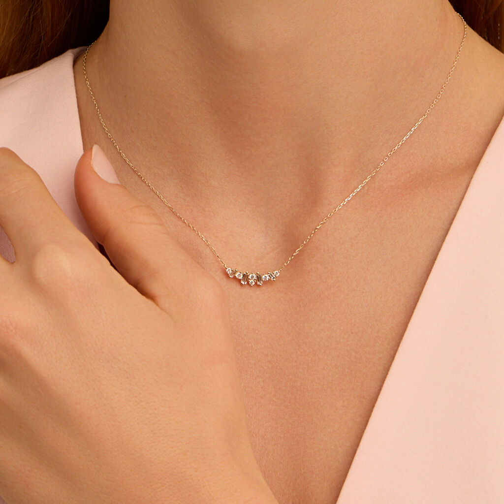 Collana Diamade Glam Oro Giallo Diamante Lab-Grown