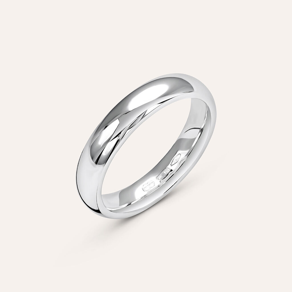 Fede Comoda 4 mm Oro Bianco