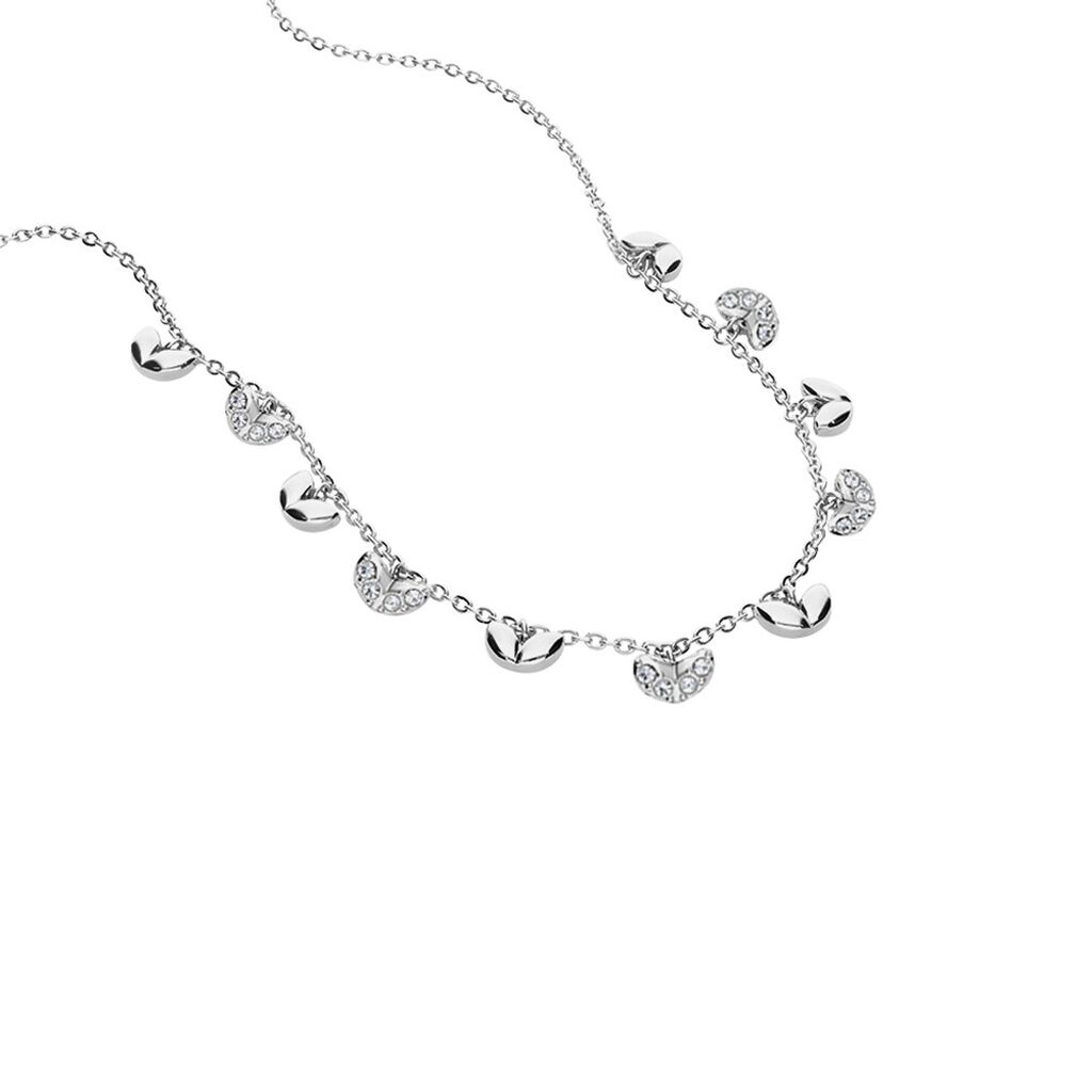 Collana Lady Chic Acciaio Foglie e Cristalli - Collane Donna | Stroili