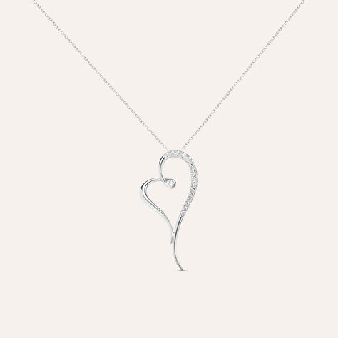 Collana Claire Oro Bianco Cubic Zirconia - Collane Donna | Stroili