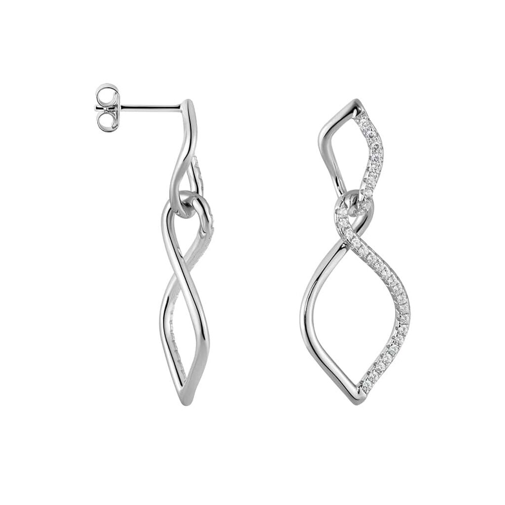 Orecchini Pendenti Silver Shine Argento Rodiato Cubic Zirconia - Orecchini Pendenti Donna | Stroili