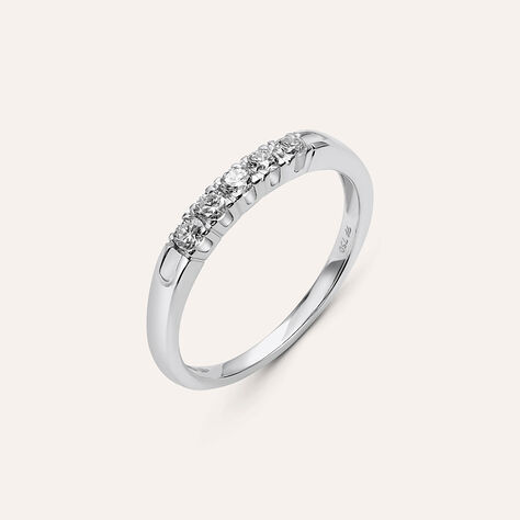 Anello Riviere Firmamenti Oro Bianco Diamante - Gioielli Donna | Stroili