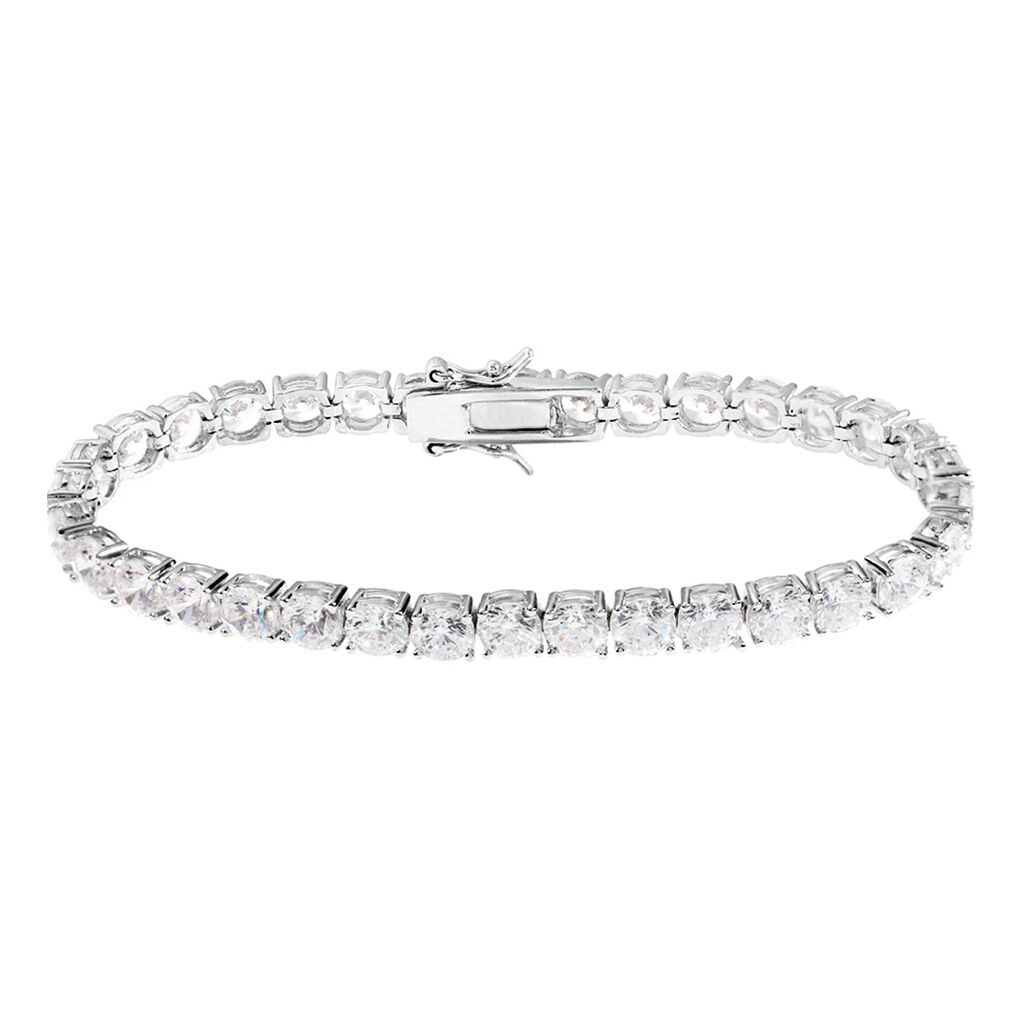 Bracciale Tennis Silver Elegance Argento Rodiato Cubic Zirconia
