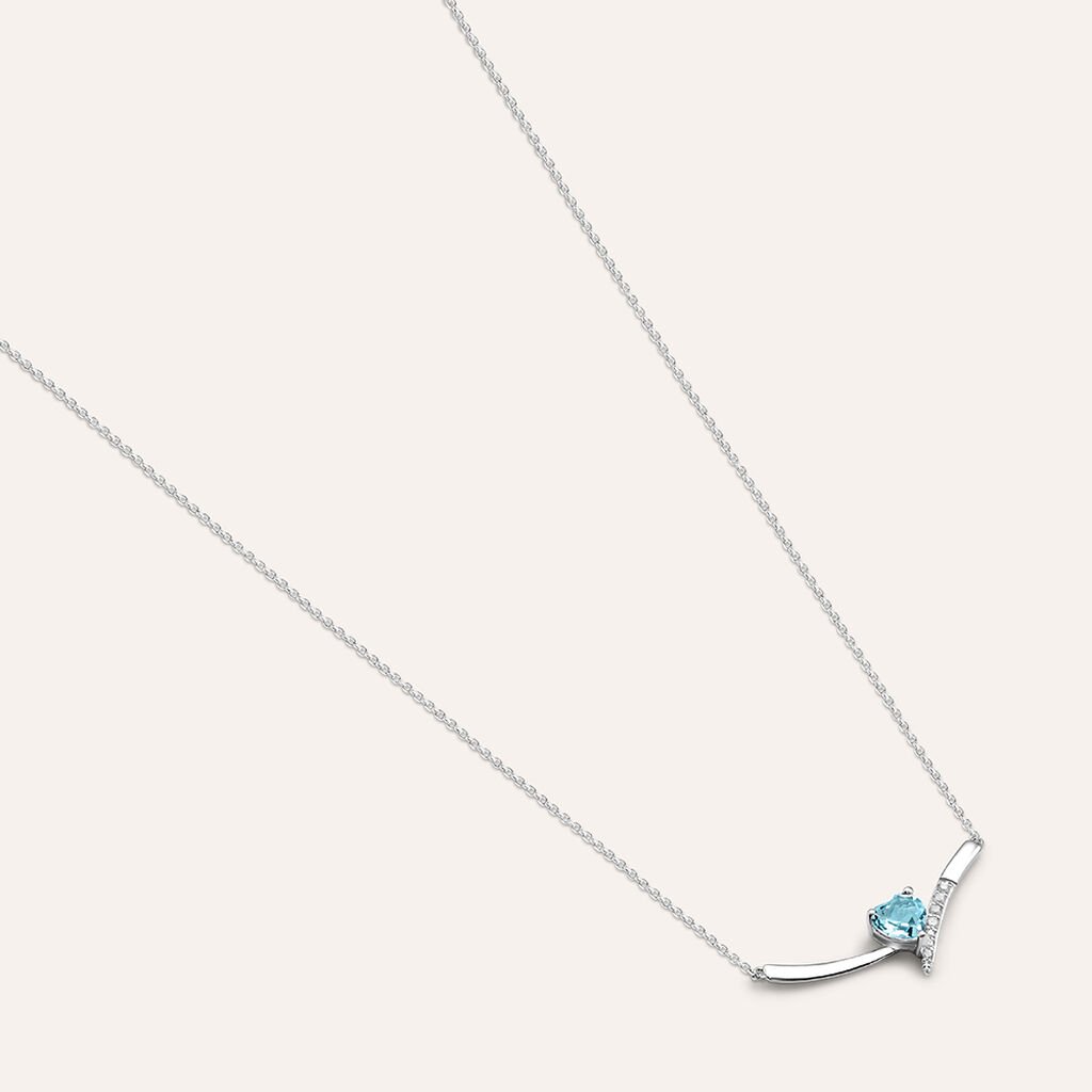 Collana Punto Luce Amélie Oro Bianco Topazio Cubic Zirconia - Collane Punto Luce Donna | Stroili