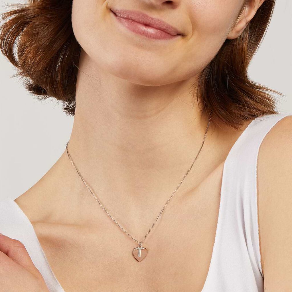 Collana Silver Collection Argento Bicolore Bianco / Rosa - Collane Donna | Stroili