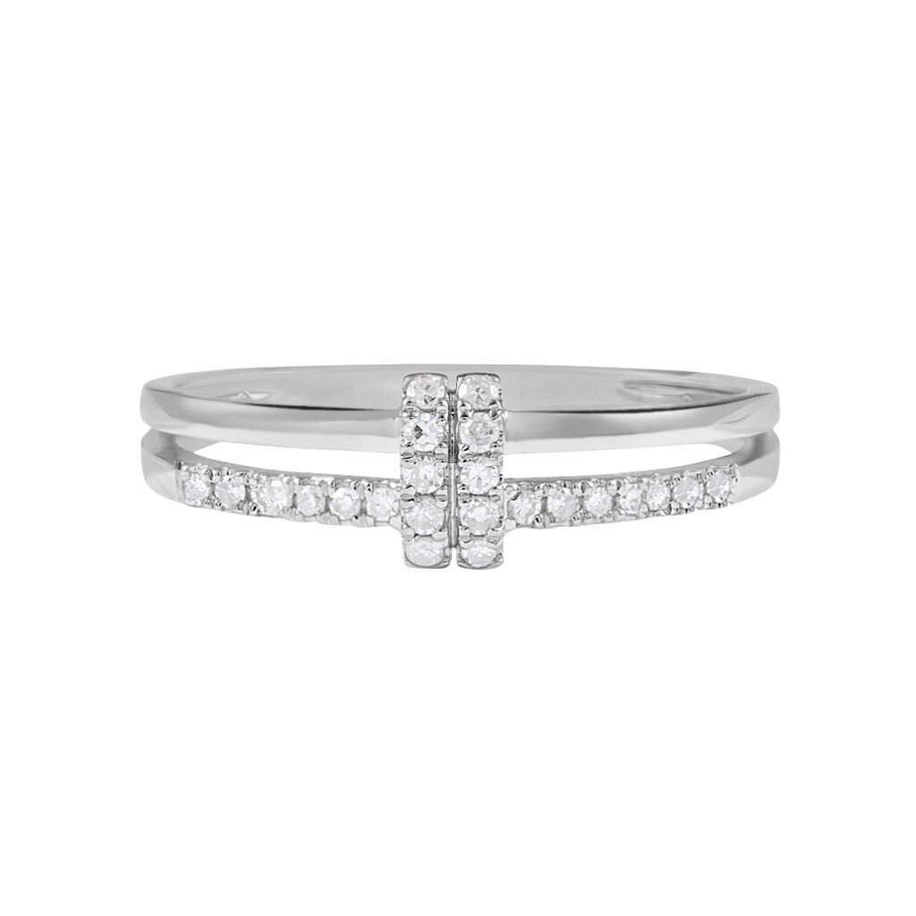 Anello Fantasia Sophia Oro Bianco Diamante - Anelli con Pietre Donna | Stroili