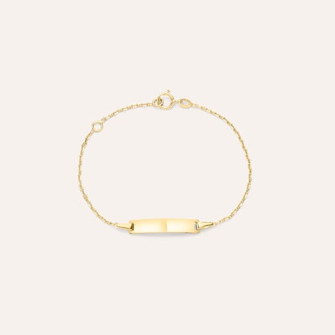 Bracciale Con Targhetta Holy Oro Giallo - Bracciali con Incisione Bambino | Stroili