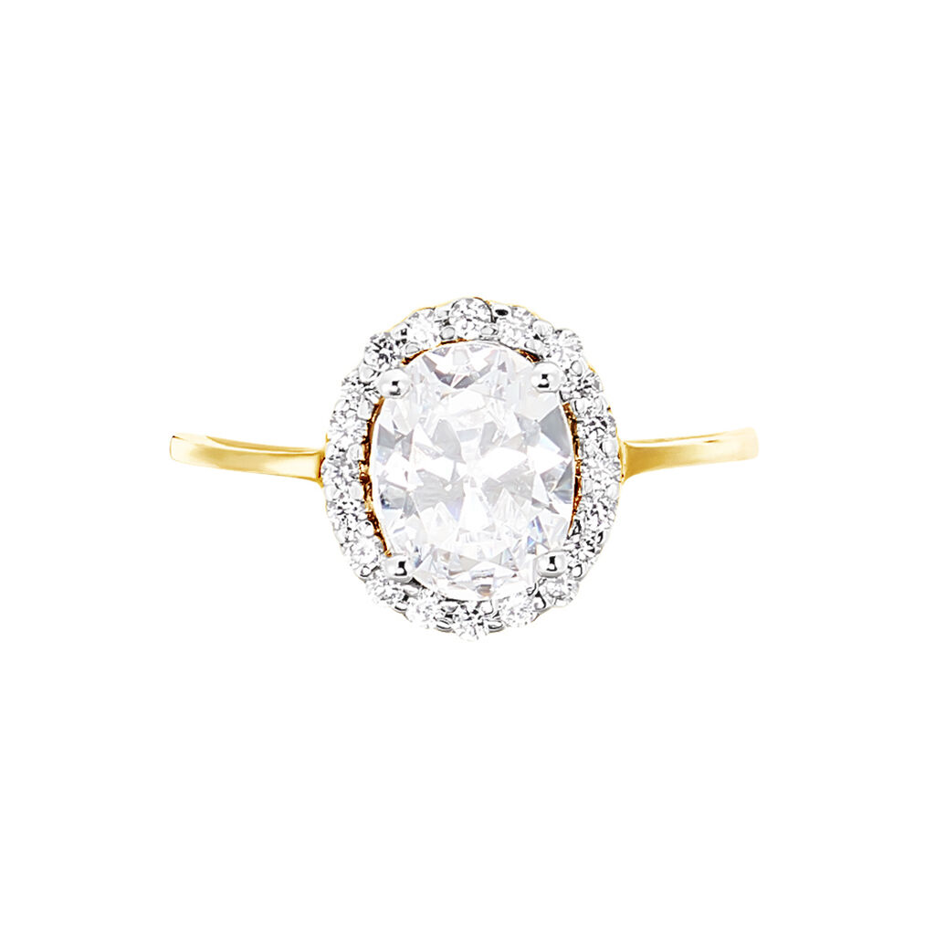 Anello Solitario Claire Oro Giallo Cubic Zirconia - Anelli con Pietre Donna | Stroili