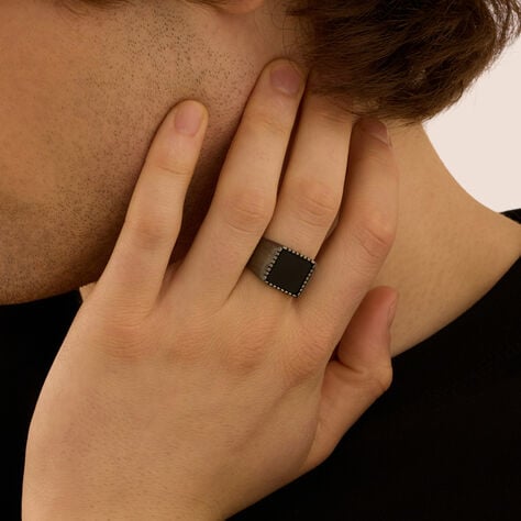 Anello Chevalier Man Code Acciaio Agata - Anelli Chevalier Uomo | Stroili
