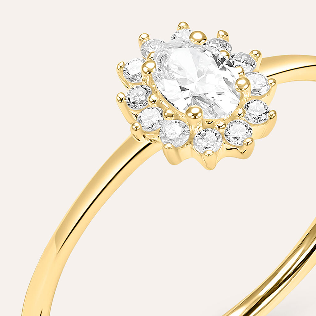 Anello Solitario Kate Diamade Glam Oro Giallo Diamante Lab-Grown - Anelli con Pietre Donna | Stroili