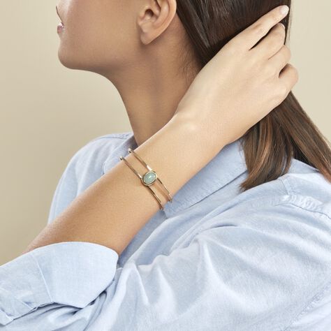 Bangle Golden Dream Placcato Oro Giallo Avventurina - Bracciali Rigidi Donna | Stroili