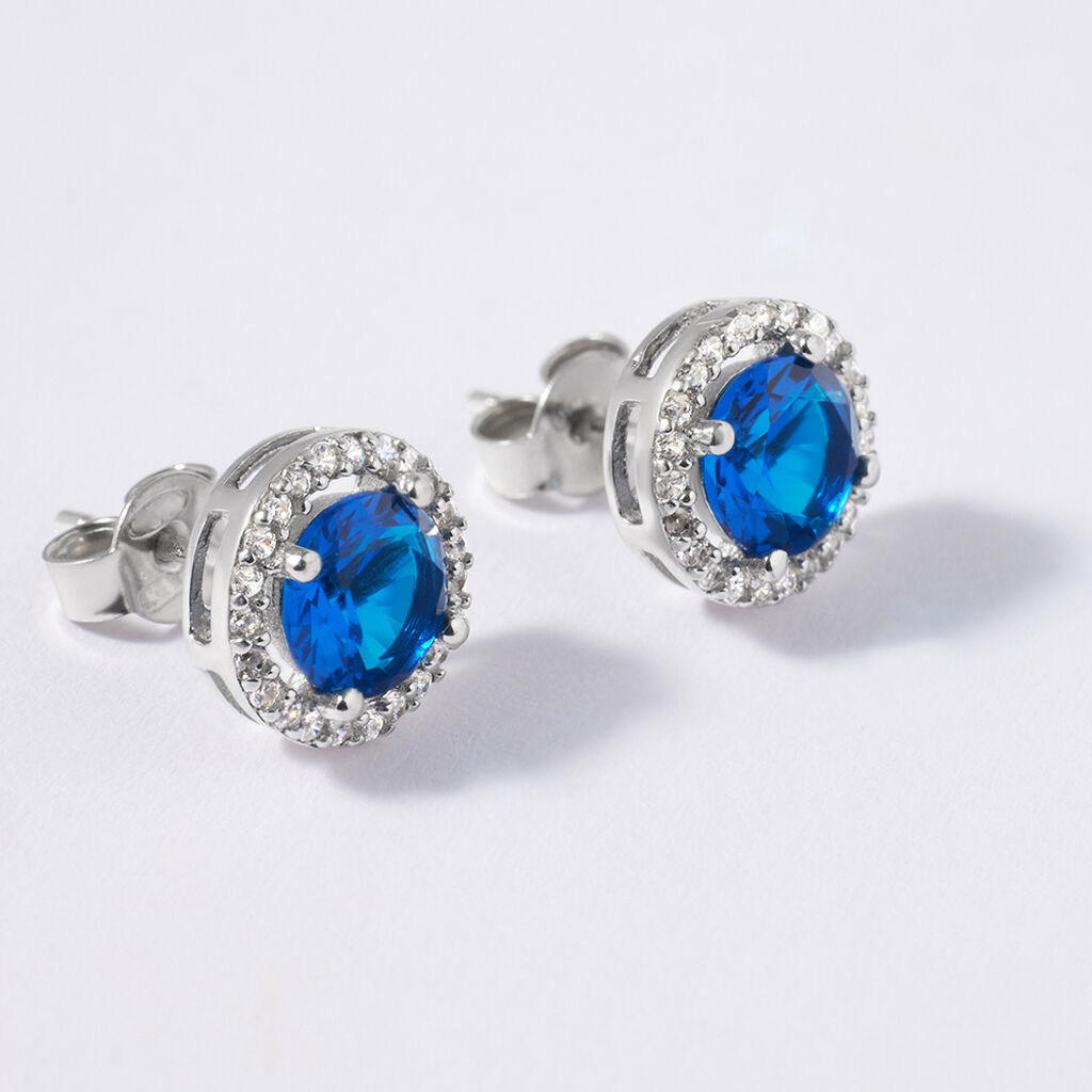 Orecchini Lobo Punto Luce Silver Rainbow Argento Rodiato Cubic Zirconia - Orecchini a Lobo Donna | Stroili