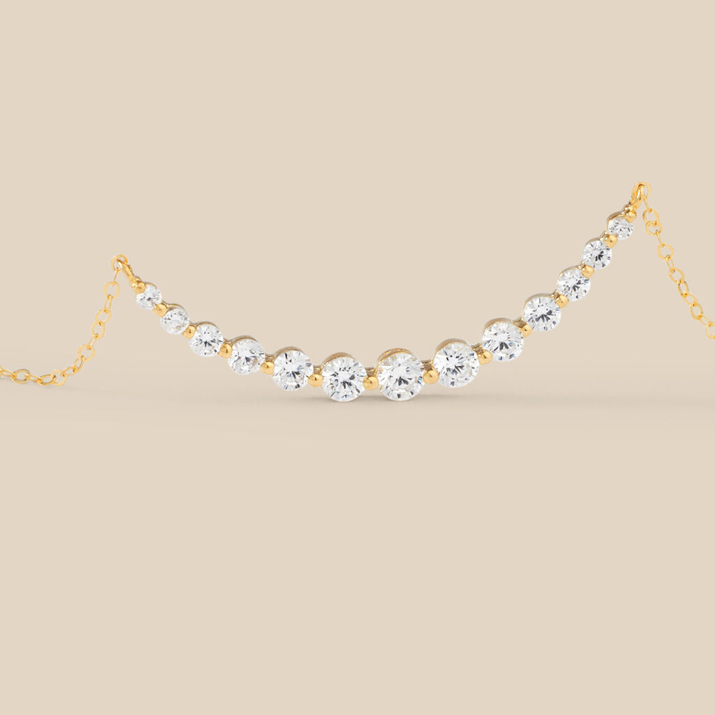 Collana Claire Oro Giallo Cubic Zirconia - Collane Donna | Stroili