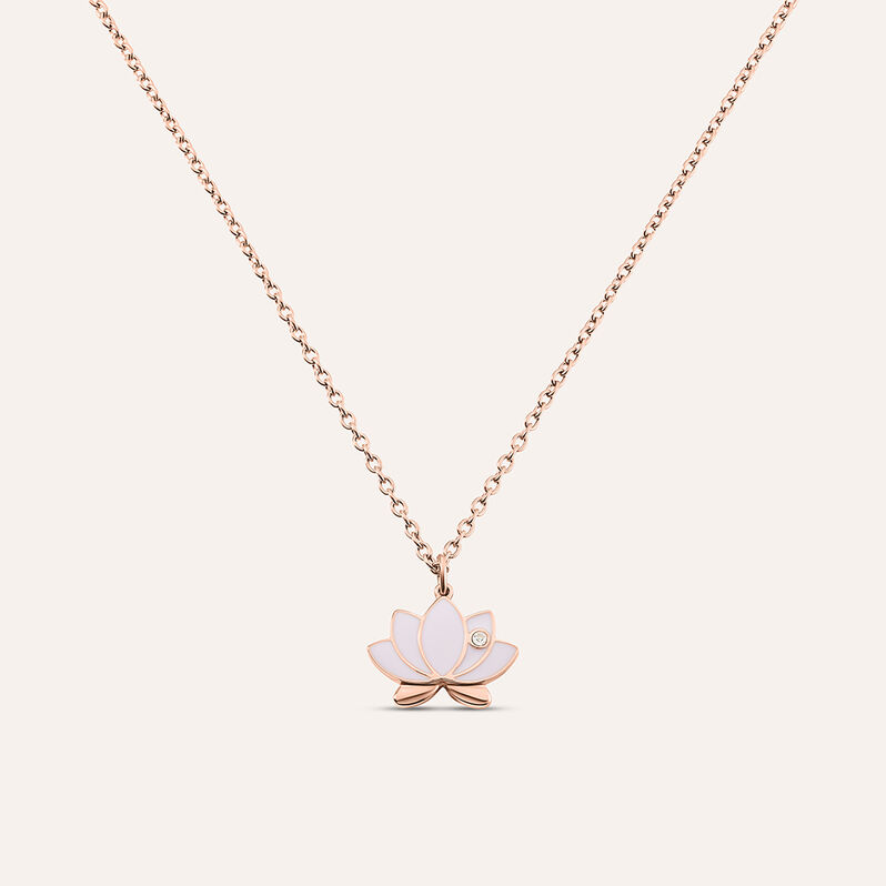 Collana Lady Sweet Acciaio Rosa Cristallo - Collane Donna | Stroili