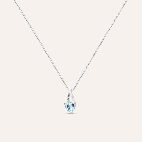 Collana Amélie Oro Bianco Topazio Cubic Zirconia - Collane Donna | Stroili