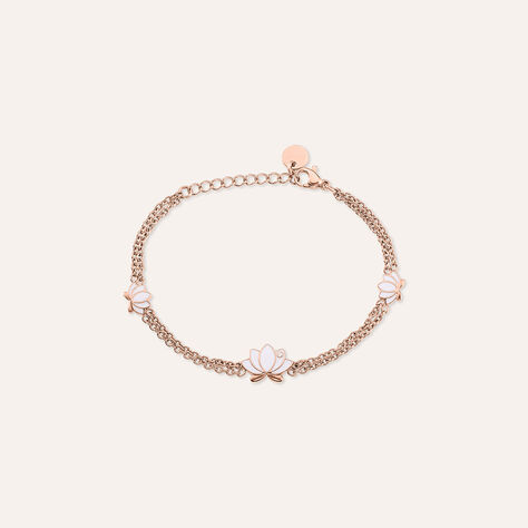 Bracciale Lady Sweet Acciaio Rosa Cristallo - Bracciali Donna | Stroili