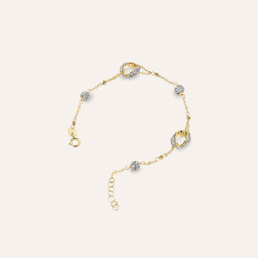 Bracciale Christelle Oro Giallo Cristallo - Bracciali Donna | Stroili