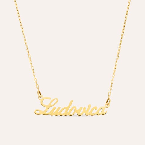 Collana Ludovica Gold Names Oro Giallo - Collane Unisex | Stroili