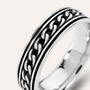 Anello Fantasia Gentleman Argento Rodiato