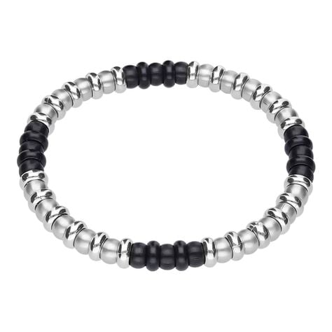 Bracciale in acciaio bicolore - Bracciali  | Stroili