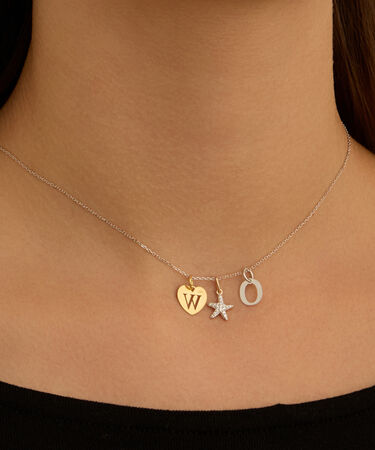 Pendente Po&egrave;me Oro Giallo Cubic Zirconia