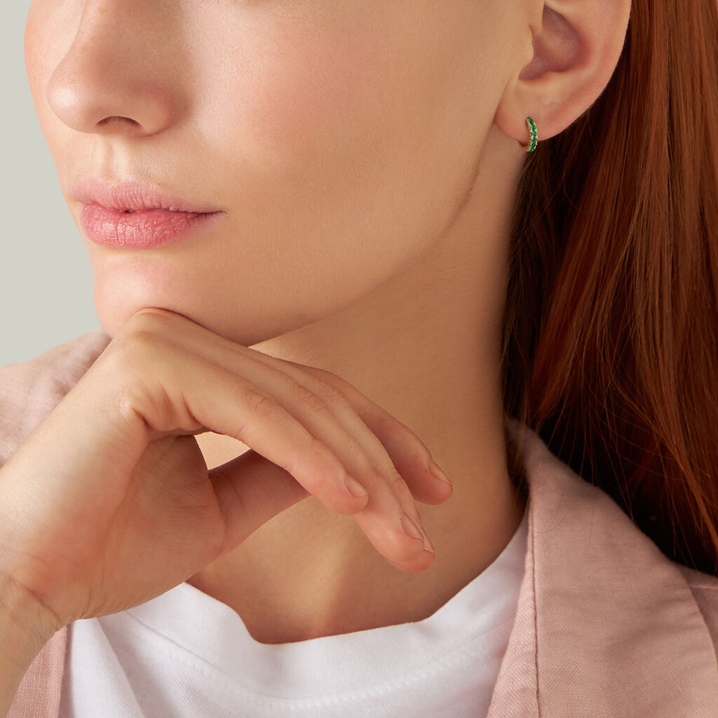 Orecchini A Cerchio Toujours Oro Giallo Cubic Zirconia - Orecchini a Cerchio Donna | Stroili