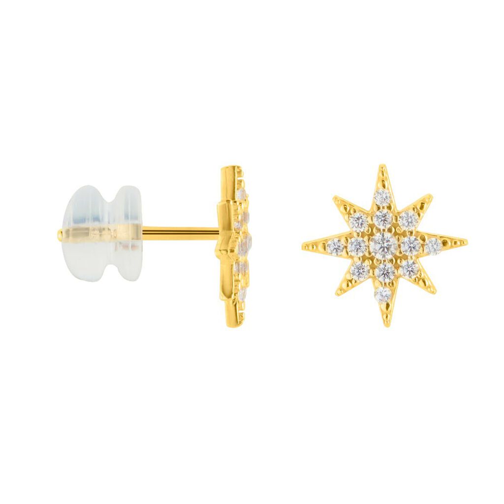 Orecchini Lobo Claire Oro Giallo Cubic Zirconia - Orecchini a Lobo Donna | Stroili