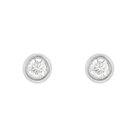 Orecchini Lobo Punto Luce Grace Oro Bianco Diamante - Orecchini a Lobo Donna | Stroili