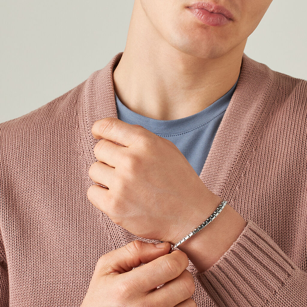 Bracciale Catena Man Code Acciaio - Bracciali Uomo | Stroili