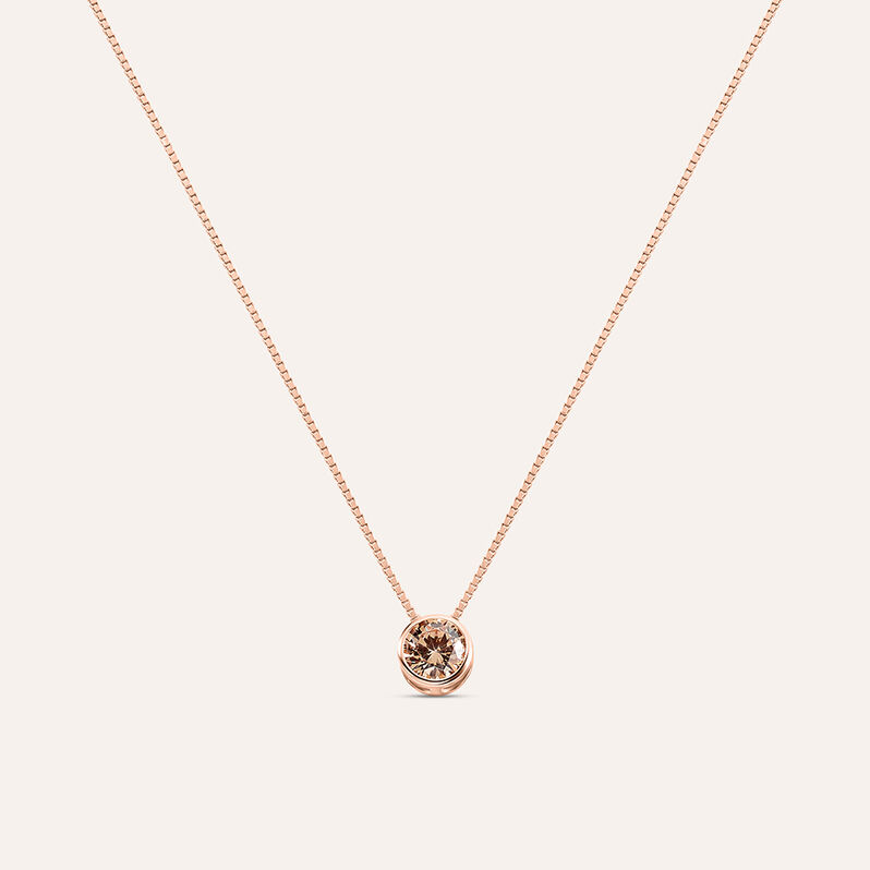 Collana Punto Luce Silver Rainbow Argento Rosa Cubic Zirconia - Collane Punto Luce Donna | Stroili