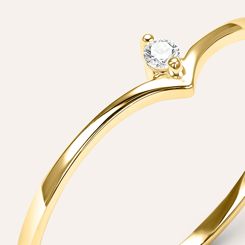 Anello Fantasia Sophia Oro Giallo Diamante - Anelli con Pietre Donna | Stroili